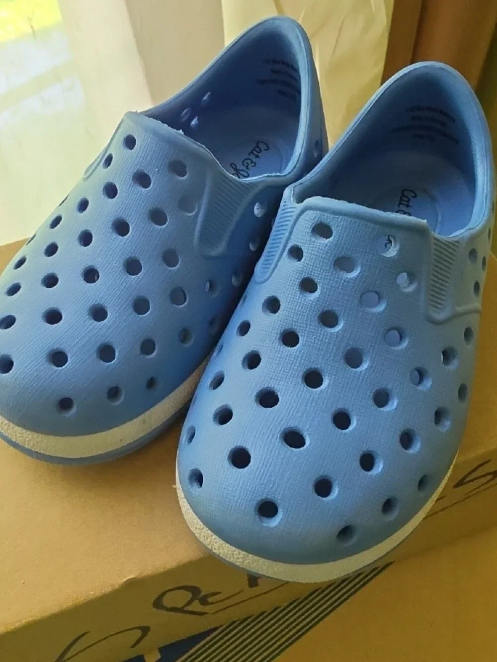 Cat & Jack Blue Slip-On Perforated Water Shoes for Kids